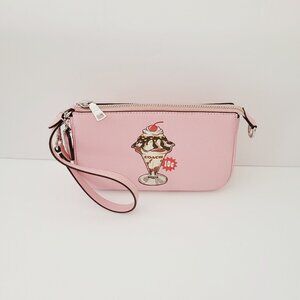 Coach Pink Wristlet Nolita 19 Cherry blossom pink
